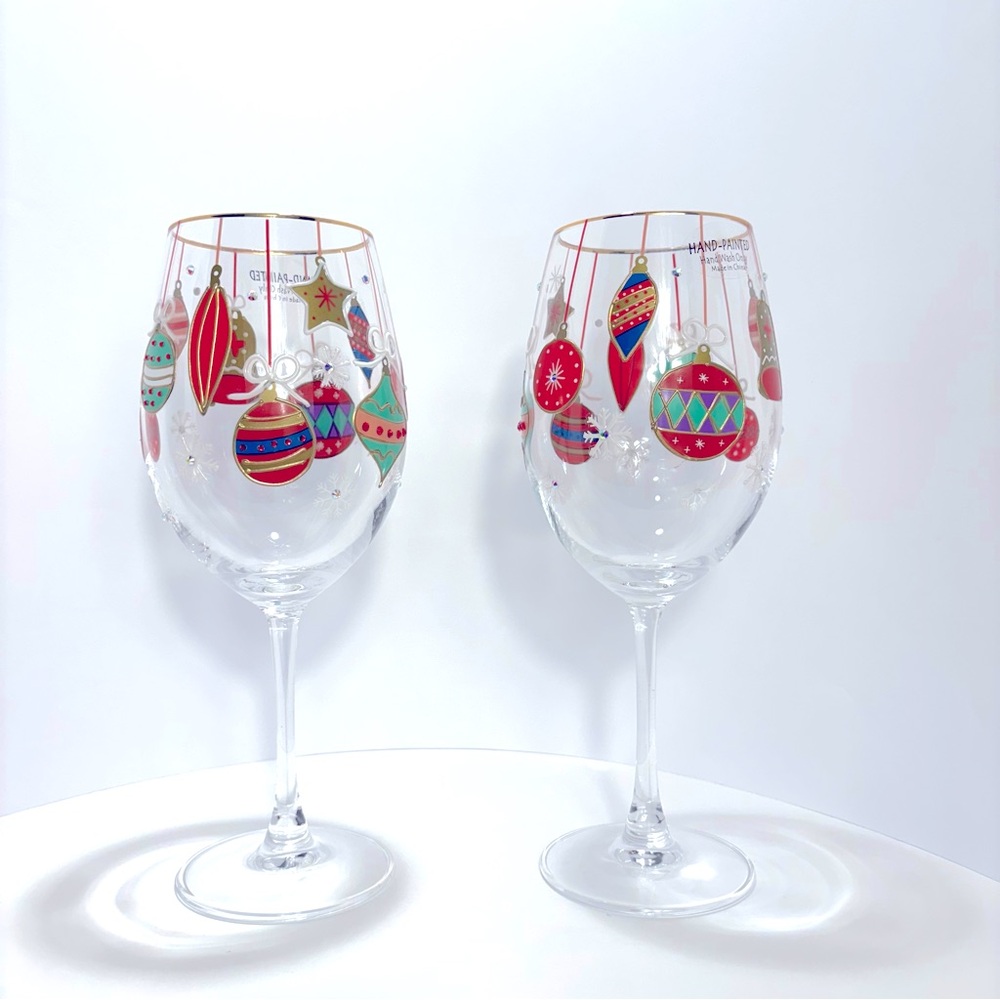 10 inches tall Christmas bulb sparkling wine glass perfect .